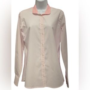 R.J Classics Essential Collection Luxury Cotton Blend Pink Show Shirt Size 4 (S)